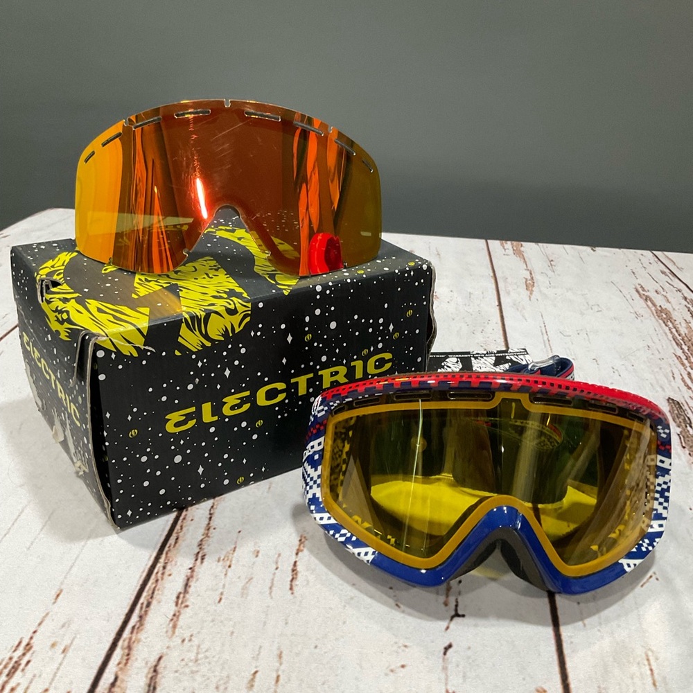 ELECTRIC SNOW GOGGLES EYEBLACK LENS‎